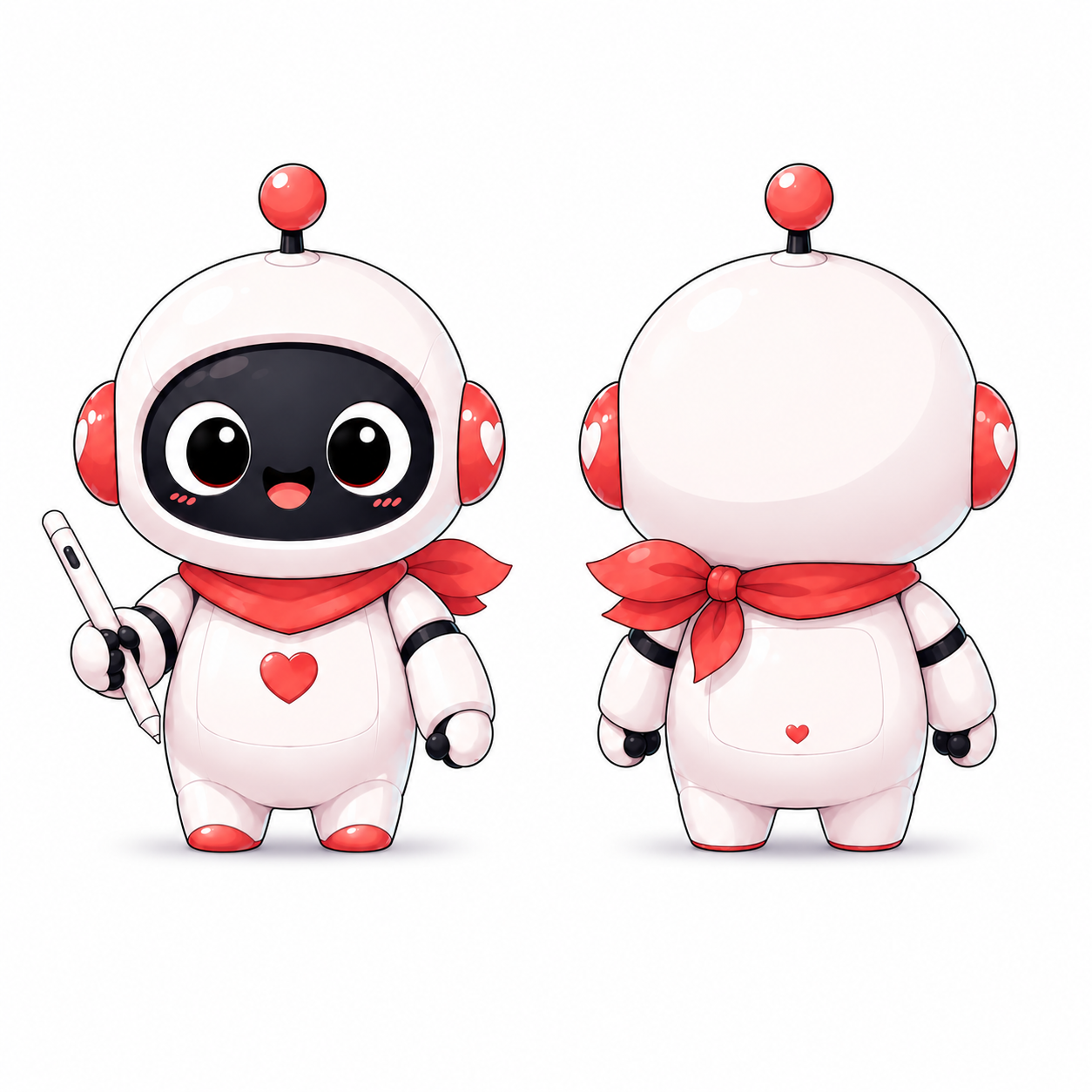 VaniBot - Front and back view turnaround