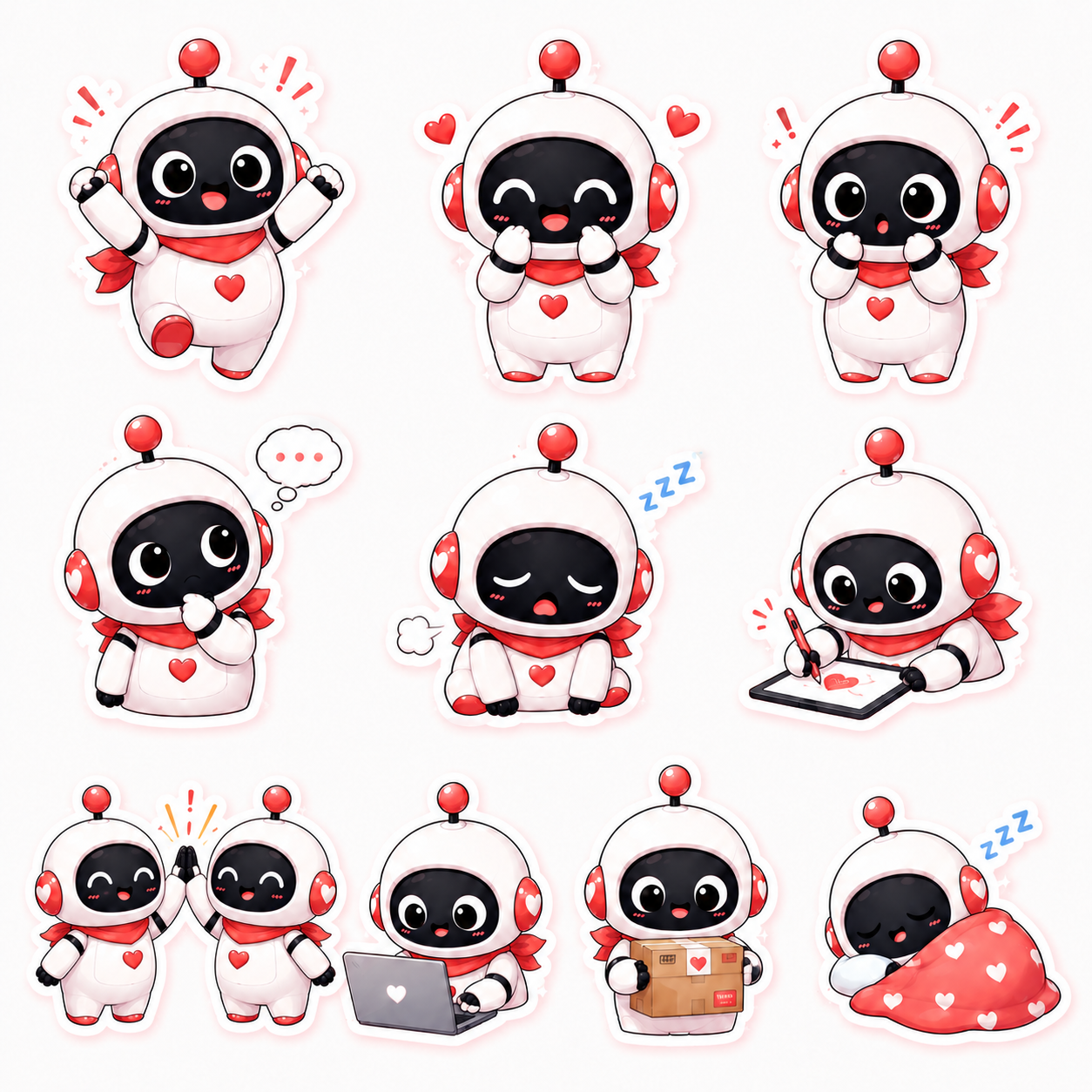 VaniBot Sticker Pack - 10 stickers
